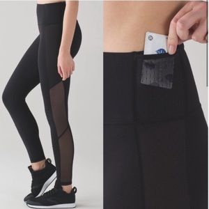 Lululemon Black Leggings | Dot mesh | 28 inch inseam